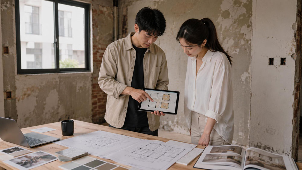 老屋翻修空間規劃討論示意